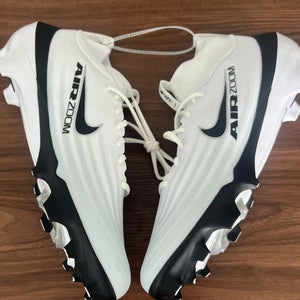 Men's Nike Zoom Air Vapor Pro 1 White/Black Football Cleats IB2495-105 Size 13.5