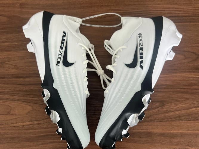 Men's Nike Zoom Air Vapor Pro 1 White/Black Football Cleats IB2495-105 Size 13.5