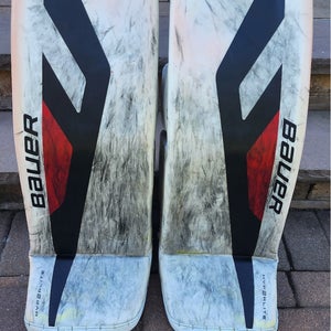 Custom Large Bauer MACH Goalie Leg Pads Pro Stock (Used)
