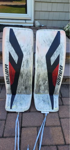 Custom Large Bauer MACH Goalie Leg Pads Pro Stock (Used)