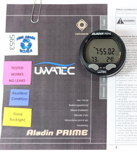 Uwatec Aladin Prime Air & Nitrox Puck Module Scuba Dive Computer  SCUBAPRO
