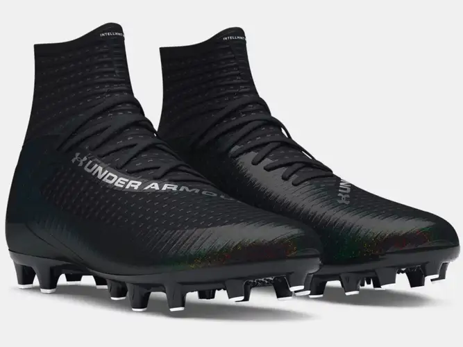 NIB Under Armour Men's UA Highlight 2 MC Knit Football Cleats 3027304-001 BLACK