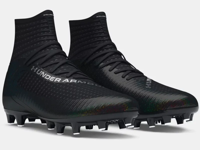 NIB Under Armour Men's UA Highlight 2 MC Knit Football Cleats 3027304-001 BLACK
