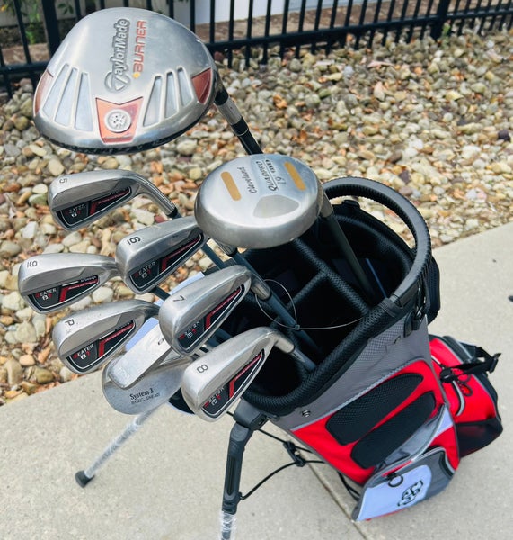 +1" Long - TaylorMade and Heater Golf Set + NEW BAG - Mixed Set
