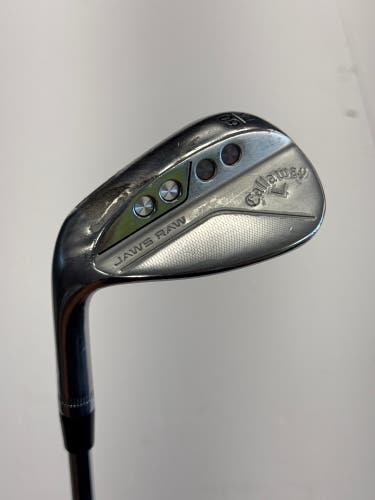 Men's Callaway Jaws Raw Left Hand Wedge Wedge Flex 60 Degree Steel Shaft (Used)