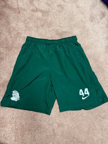 MSU lacrosse. Green Large Men's Nike Shorts (Usedj)