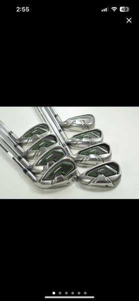 Men's TaylorMade RBZ Right Handed Iron Set Regular Flex (7 Clubs) #5 - #9, PW, GW (Used)