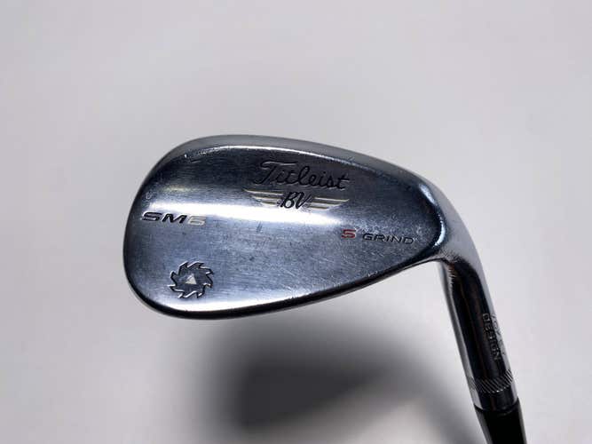 Titleist Vokey SM6 Tour Chrome Sand Wedge SW 54* 10 Bounce S-Grind Wedge RH