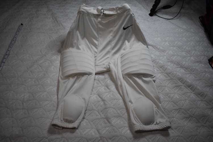 Nike Dri-Fit Integrated Compression Football Pants, White, Adult XXL