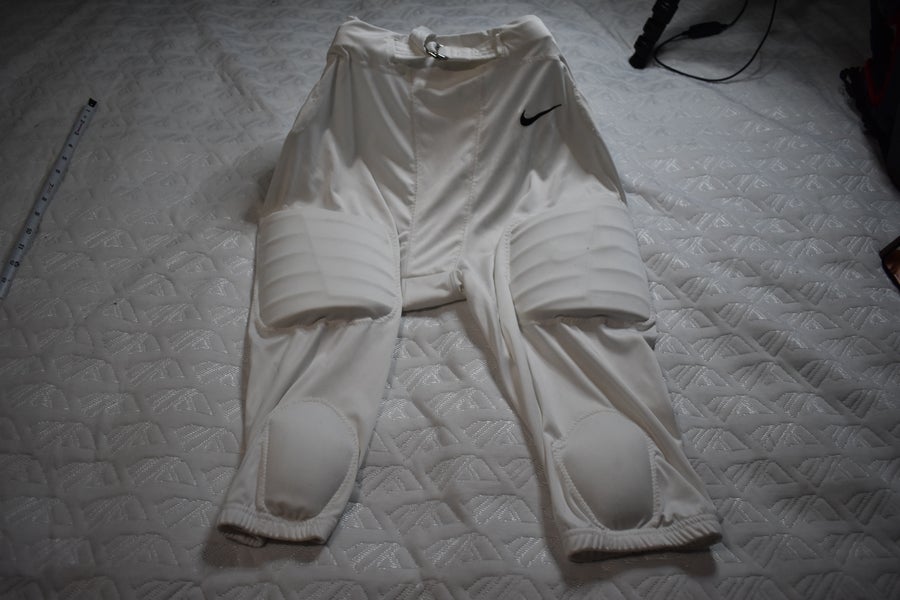 Nike Dri-Fit Integrated Compression Football Pants, White, Adult XXL