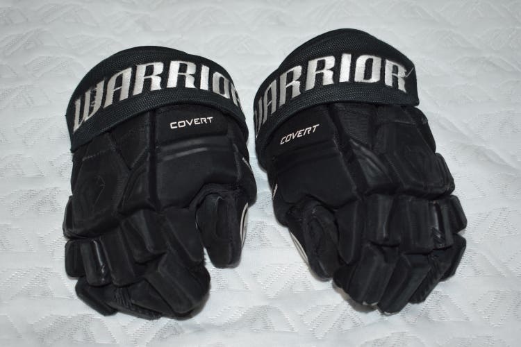 Warrior Covert QRE30 Hockey Gloves, Black, 10" - Great Condition!
