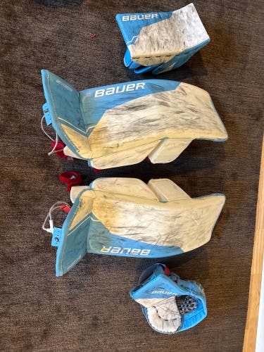 34" Bauer Hyperlite 2 Regular Goalie Full Set Shadow Skin(Used)