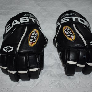 Easton Ultra Lite Vintage Hockey Gloves, Black, 12.5" - Great Condition!