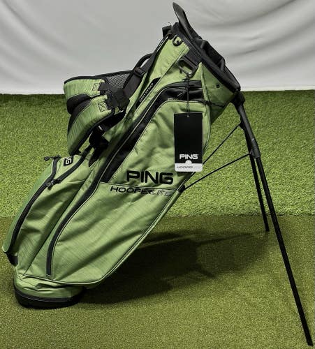 PING Hoofer Lite Stand Carry Golf Bag Heather Green/Black 4-Way Divider NEW