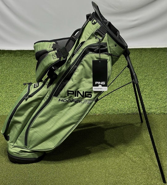 PING Hoofer Lite Stand Carry Golf Bag Heather Green/Black 4-Way Divider NEW