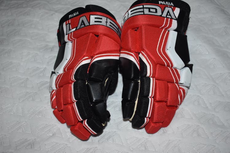 Labeda Pama 7.1 Hockey Gloves, Red/Black/White, 14"