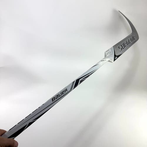 New Grey Full Right Bauer Supreme S190 Goalie Stick | 25" | P31 Curve Grip | E378