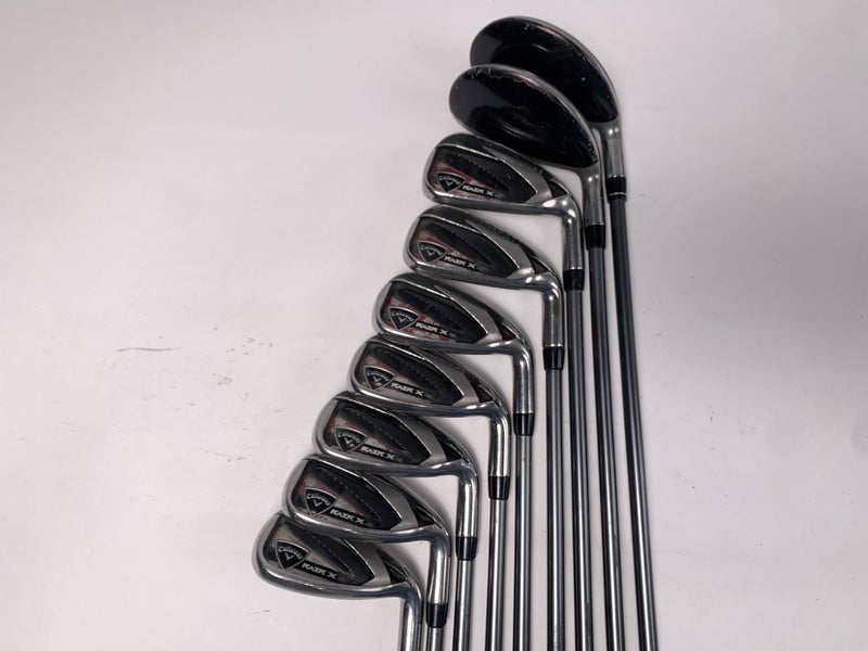 Callaway Razr X HL Hybrid Iron Set 4H-5H 6-PW+GW+SW 50g Ladies RH