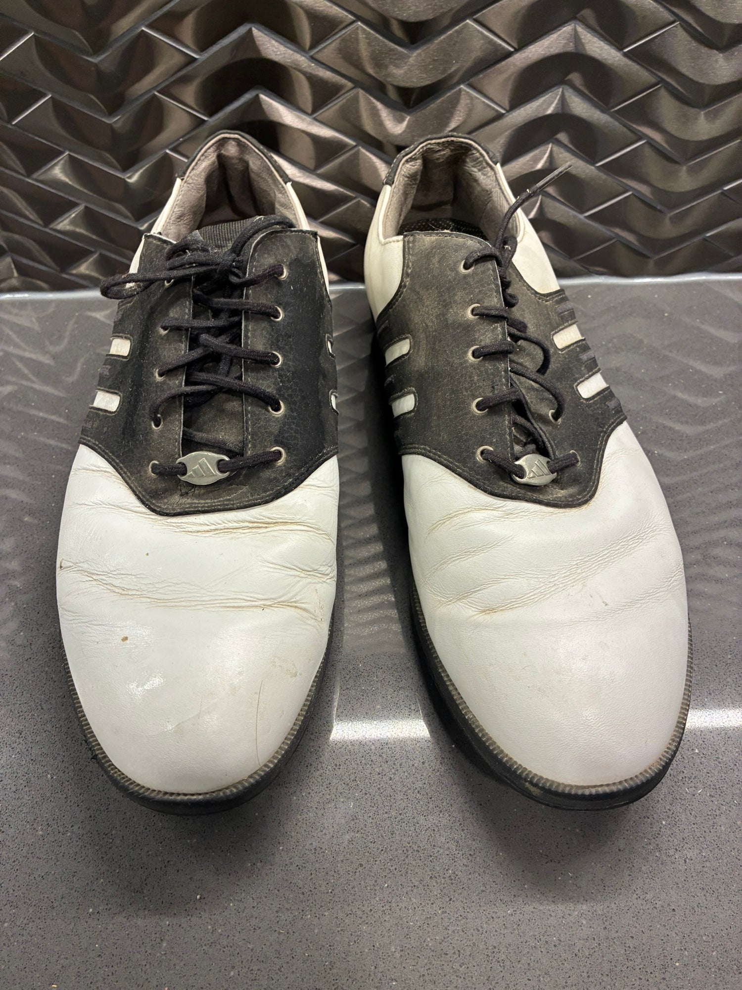 Adidas Z-Traxion adiPrene Leather Golf Shoes Men 10 White Black Torsion 791003 Adidas MC Z-Traxion Spikeless Leather Golf Shoe – Waterproof  main image 3