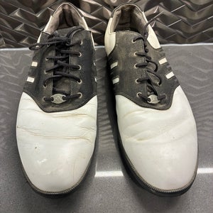 Adidas Mens Golf Shoes Z Traxion EVN-791003 Soft Spikes White Black Size 11.5