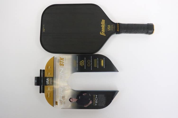 Franklin Sports Carbon STK Pickleball Paddle JW Johson Signature Black 17 mm