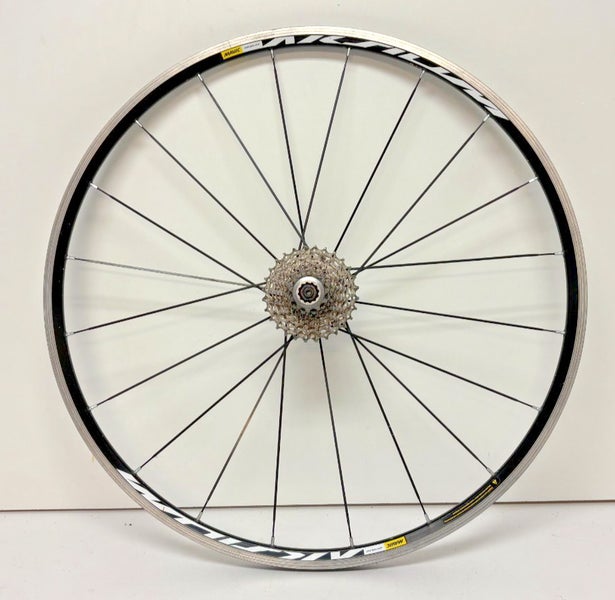 Mavic Aksium 10-Speed 20-Bladed Spoke 622x15/700C Black Aluminum Rear Wheel