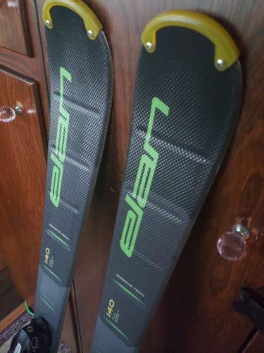 140cm Adult WIDER SKIS Elan ELEMENT w/ELAN ESP10 GRIP WALK EZ ADJUST BINDINGS *USED*