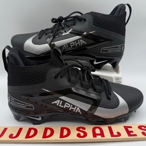 Nike Alpha Menace 4 Elite Football Cleats Black Silver FD7036-002 Men's Sz 7.5 NEW