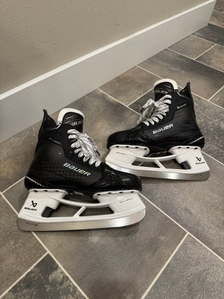 2024 Bauer Supreme Shadow Hockey Skates 8 Fit 1 With Fly X Steel (New)