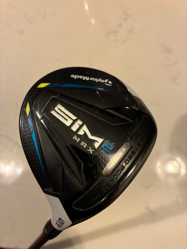Men's TaylorMade SIM2 MAX Right Handed Fairway Wood Stiff Flex 5 Wood (Used)