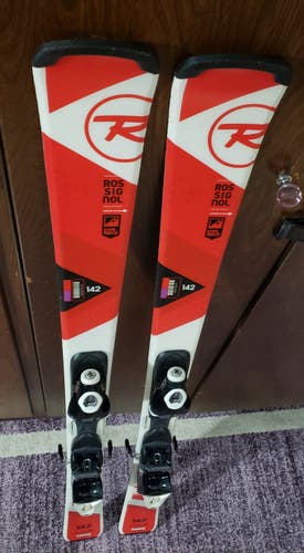 142cm Adult WIDER Skis ROSSIGNOL EXPERIENCE w/ROSSIGNOL Bindings *PRE-OWNED* CLEAN
