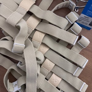 New stock Bauer backplate harness