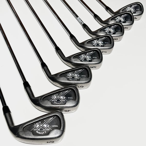 Callaway X20 Tour Iron Set 3-9, PW Right Handed Stiff Flex Steel Shafts