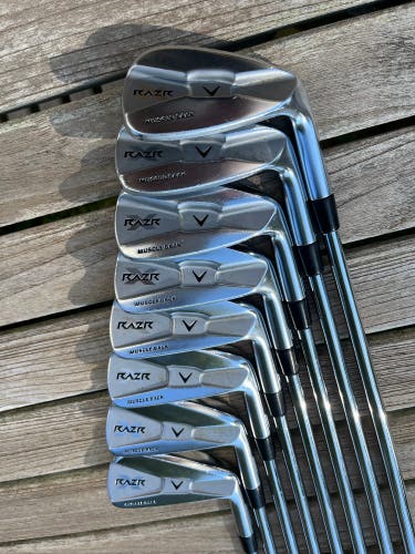 Men's Callaway Razr X Forged Right Handed Iron Set Stiff Flex Steel Shaft (Used)