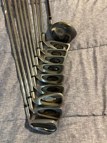 Cobra Gravity Back Driver And Lincoln Oversize Irons (Callaway X-12 Clones) RH