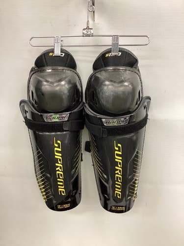 Used Bauer SUPREME S150 Senior Shin Guards Black 13" 11851-S000038867