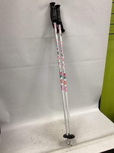 Used Scott JR SERIES Girls DH Ski Pole White 100 cm / 40 in 11851-S000038860