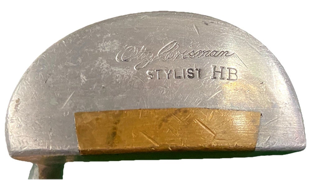 Otey Crisman Stylist HB Putter RH Hickory Shaft 35" Leather Grip Great Condition