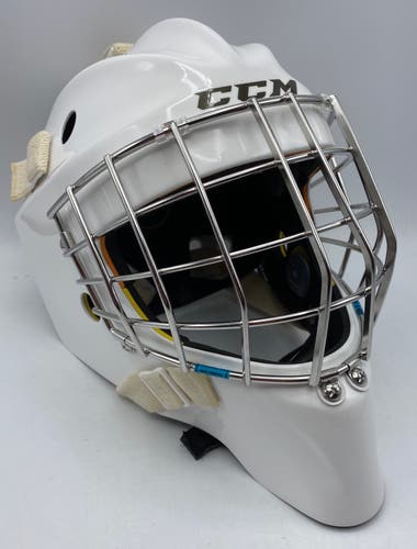 NEW CCM Axis Goal Mask, White, Medium