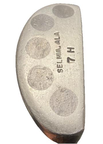 Otey Crisman 7H Hickory Shaft Putter Selma Bottom Stamp RH 35 It's An Otey Label