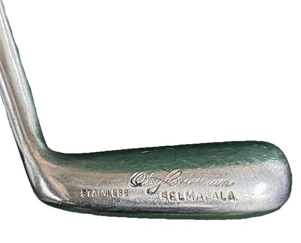 Otey Crisman Old Goosie H Selma Ala Long Neck Blade Putter RH Hickory Shaft 35"