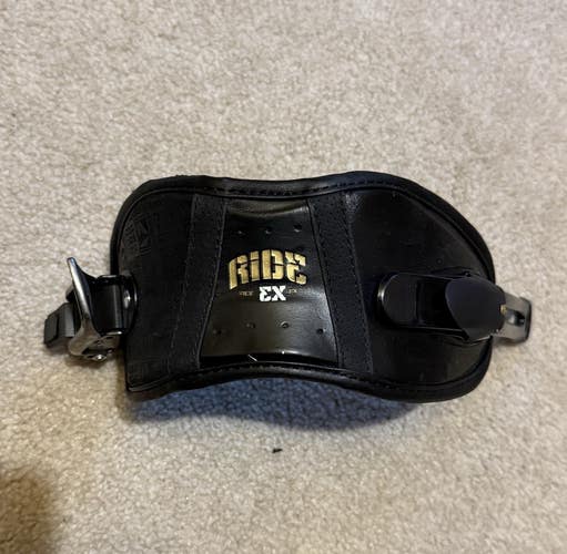 One Ride Ex Snowboard binding Right Ankle Strap Large  Black