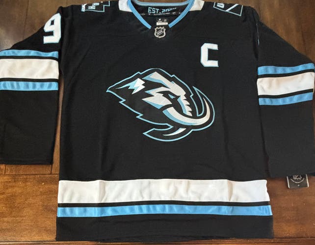 Utah Mammoth Clayton Keller #9 Black Home Jersey Adult Large (52)