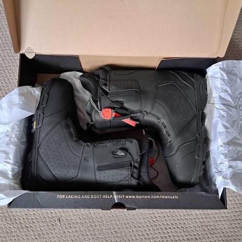 NEW! $550 Burton Driver X Snowboard Boots! Size 12 Black