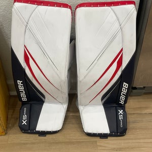 XS 32+ 2025 Bauer Vapor X5 Pro Goalie Leg Pads Pro Stock (Used)