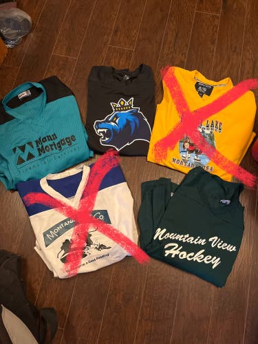 Adult XL Jersey’s (Used)