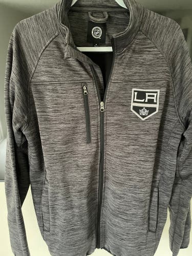 Gray LA Kings Hockey RBK Jacket Mens Medium