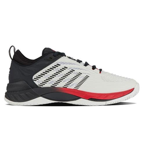 *NIB* K-SWISS MEN'S HYPERCOURT SUPREME 2 TENNIS SHOES (WHT/STRLIMO/RED) SIZE 9