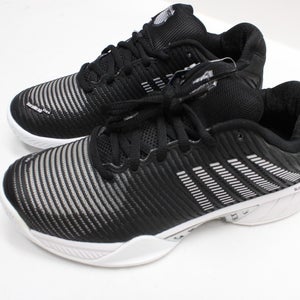 *NWOB* WOMEN'S K-SWISS HYPERCOURT EXPRESS 2 TENNIS SHOES (BLK/WHT/SILV) SZ 8.5