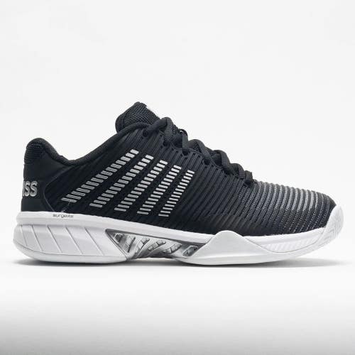 *NIB* WOMEN'S K-SWISS HYPERCOURT EXPRESS 2 TENNIS SHOES (BLK/WHT/SILV) #96613085